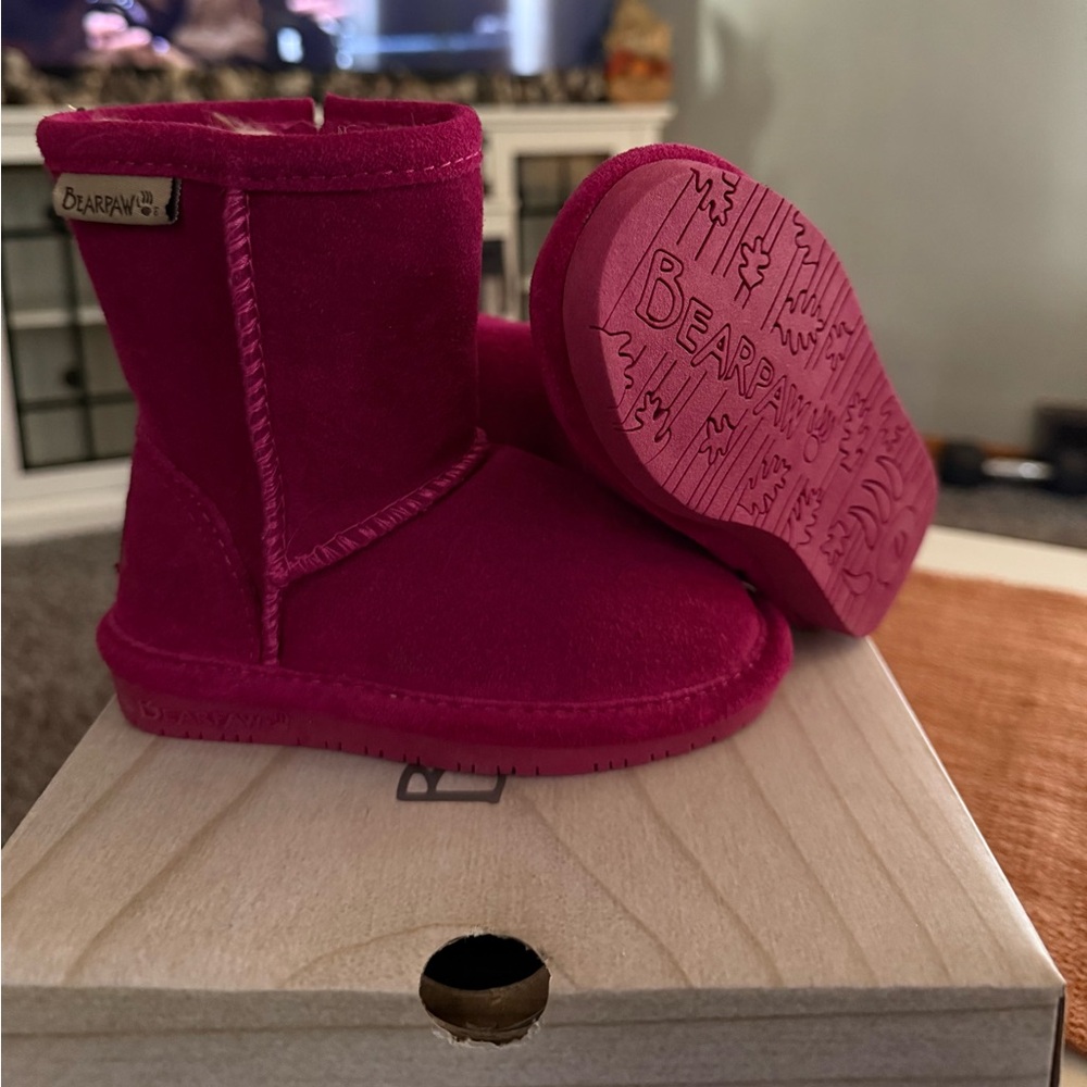 BearPaw Kids Fuchsia Boots